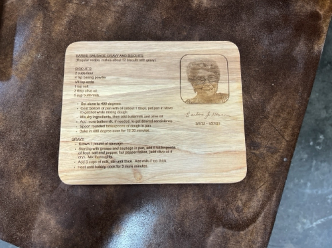 Barb Cutting Board - 2021